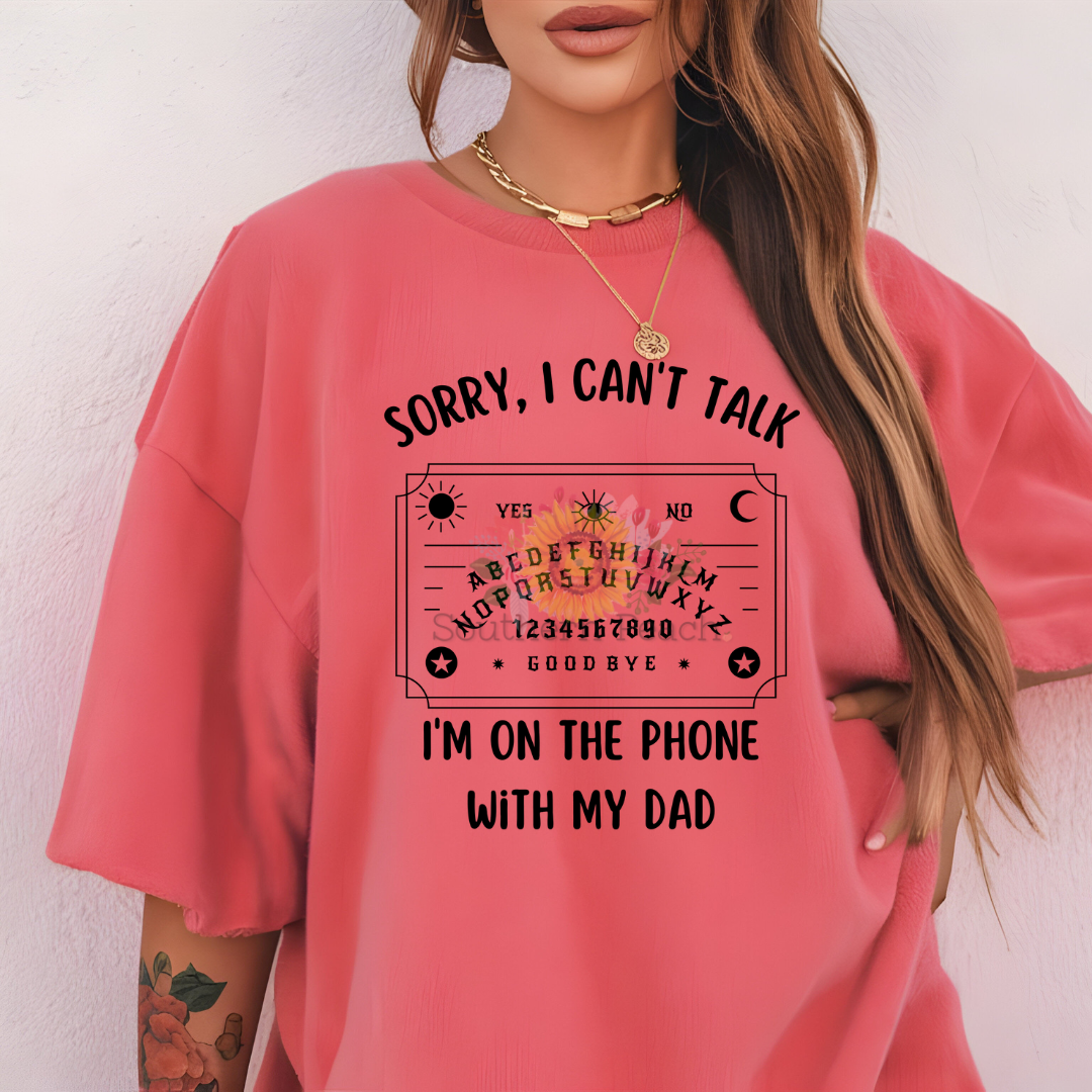 Cant Talk Right Now Tee - Dark Humor