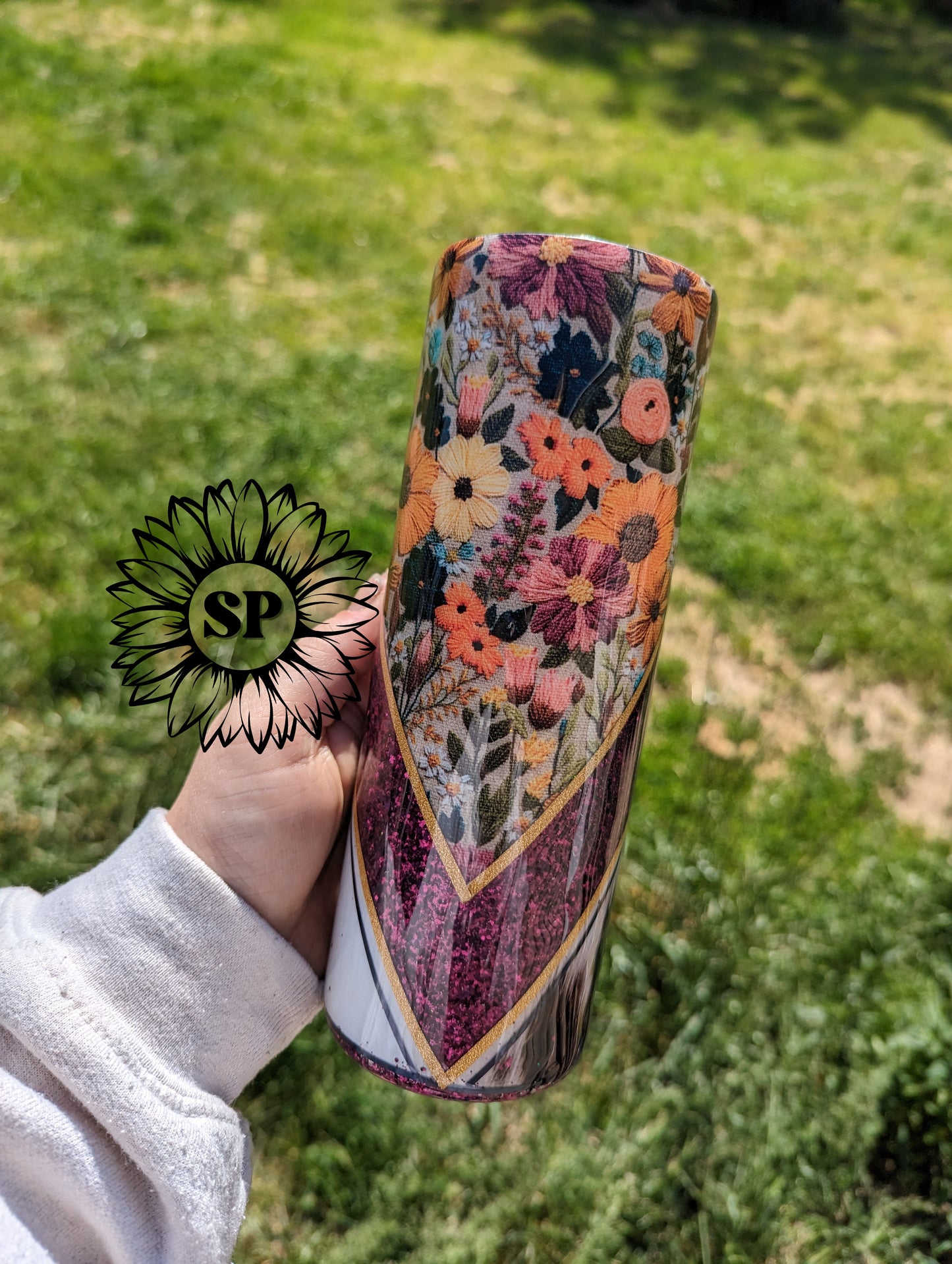 Cow Hide / Floral 20oz
