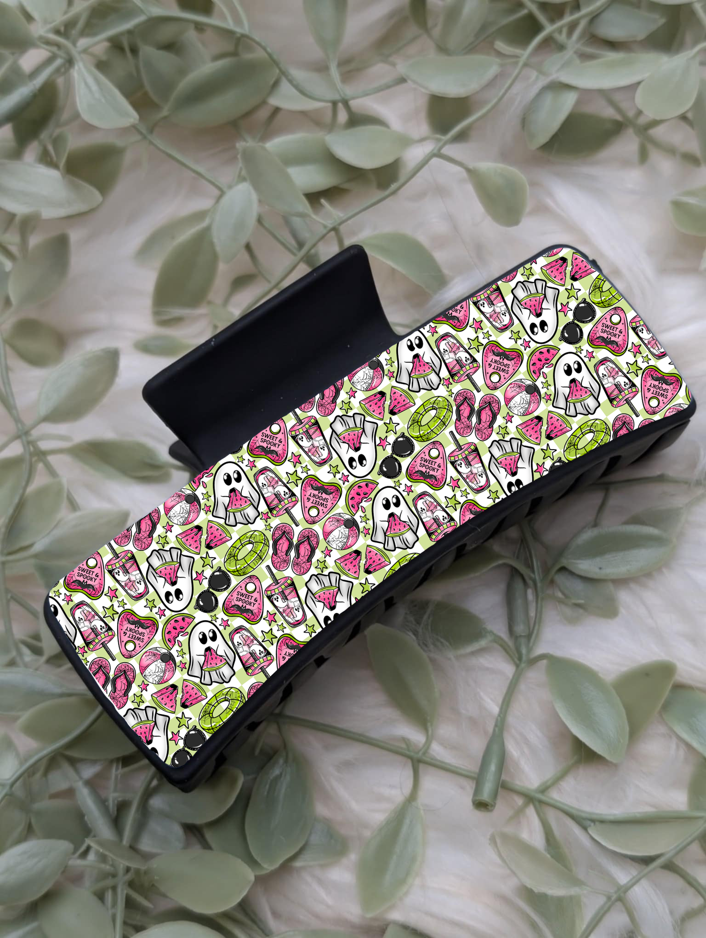 Watermelon Summer Spooky Claw Clip