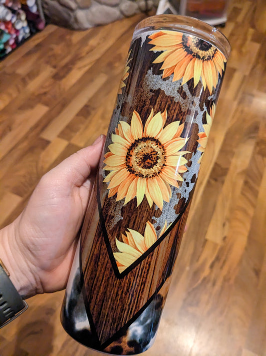 Cow Print Sunflower