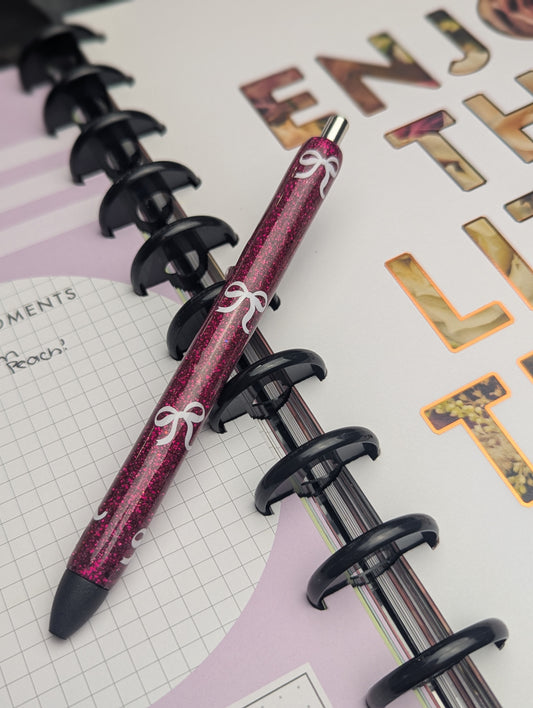 Bows Glitter- Pen