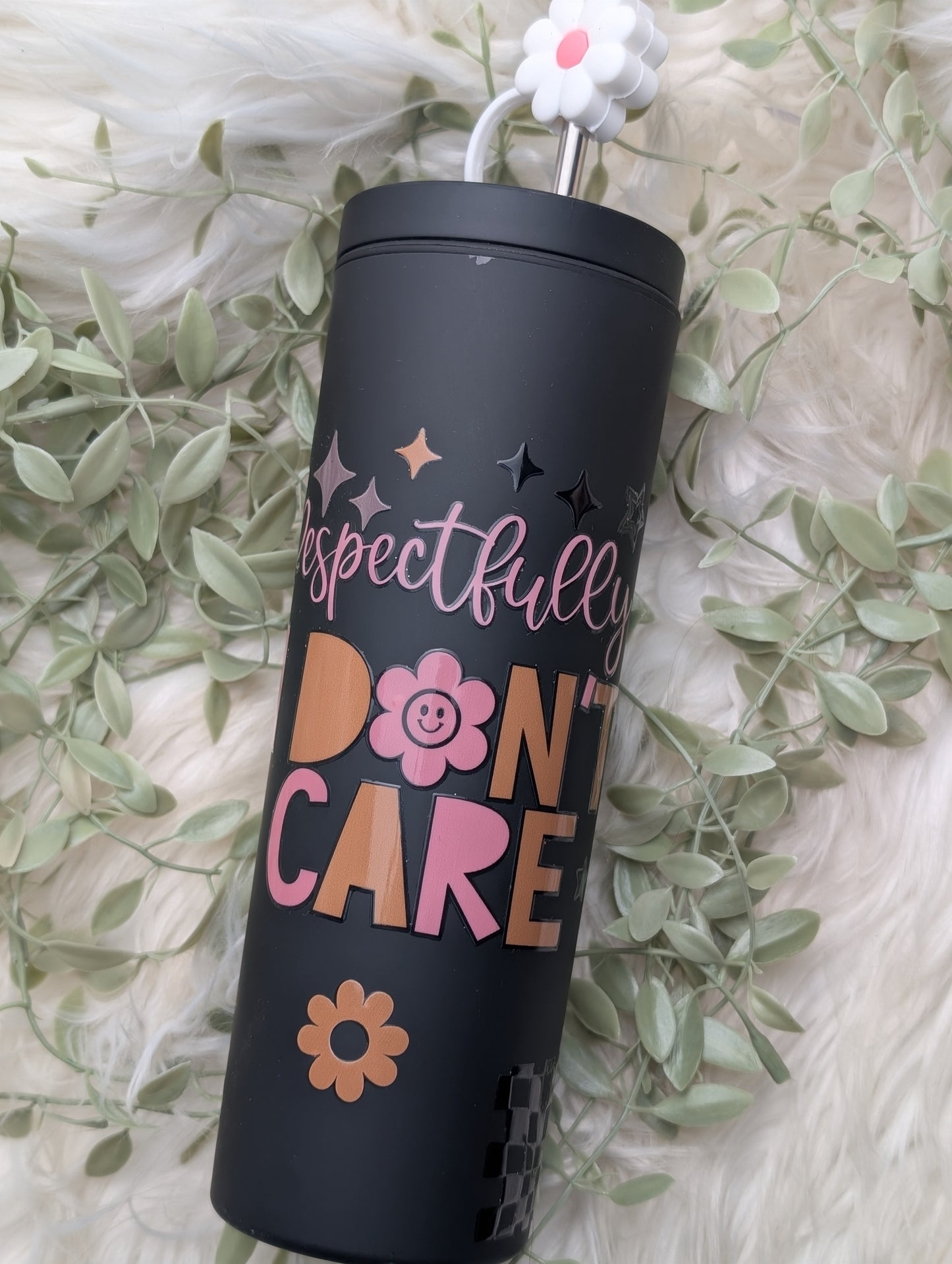 Respectfully Acrylic w/ Straw Topper