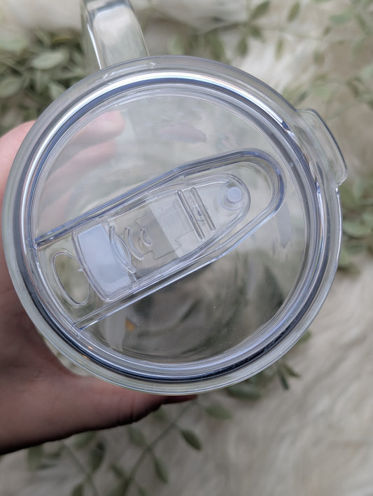 Cuntcake NSFW 40oz glass tumbler WITH plastic lid