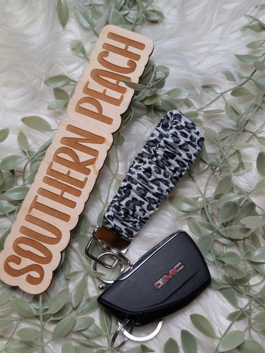 Leopard Scrunchie Keychain