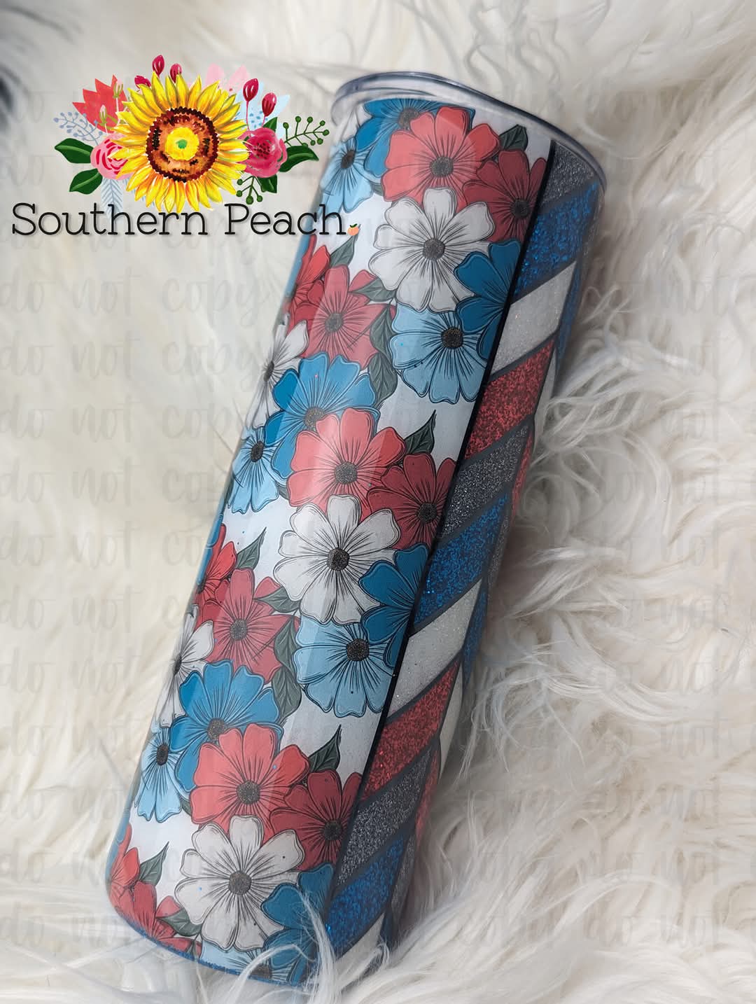 Patriotic Poppy Floral Tangram