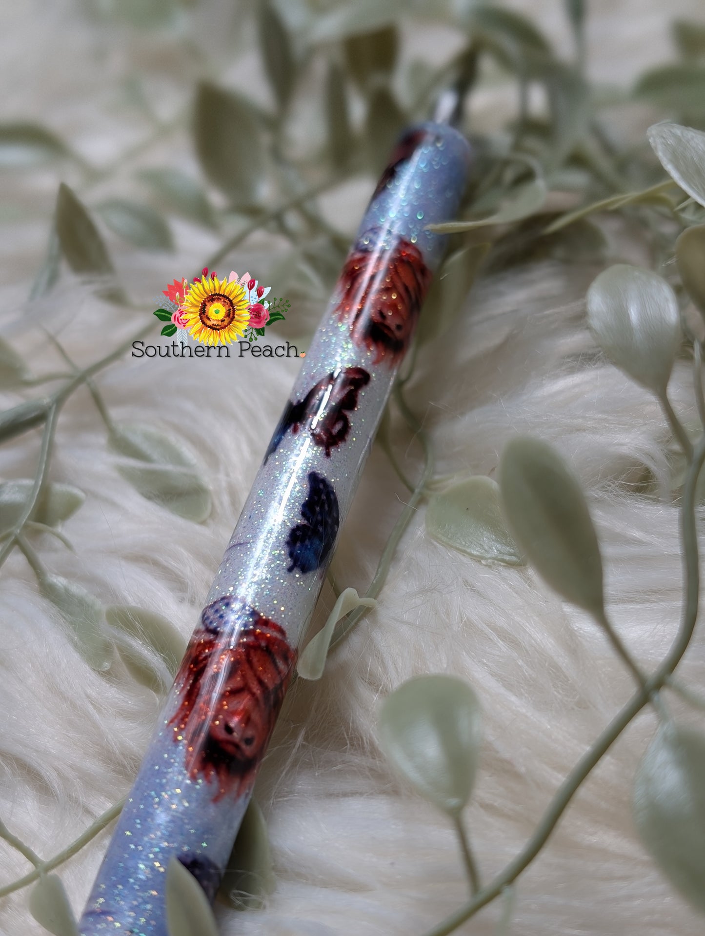 Patriotic Highland Cow Pen