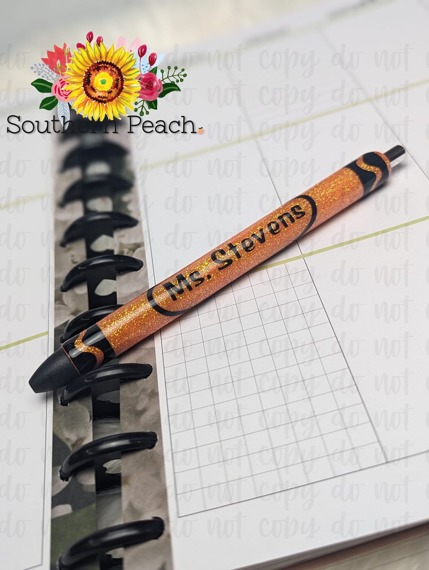 Crayon Teacher Name - Pen