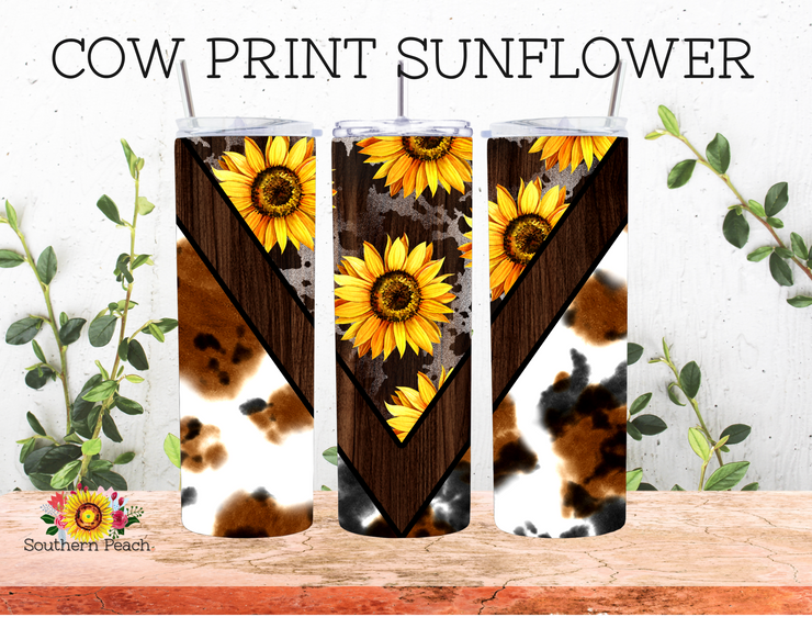 Cow Print Sunflower
