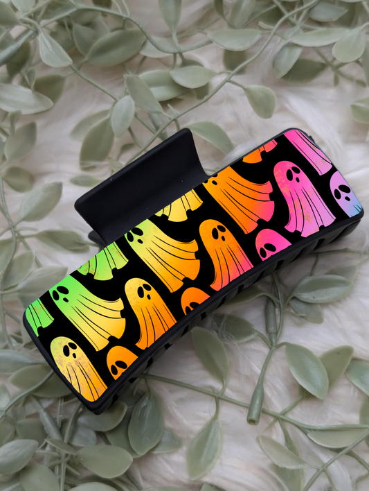 Neon Ghost Claw Clip