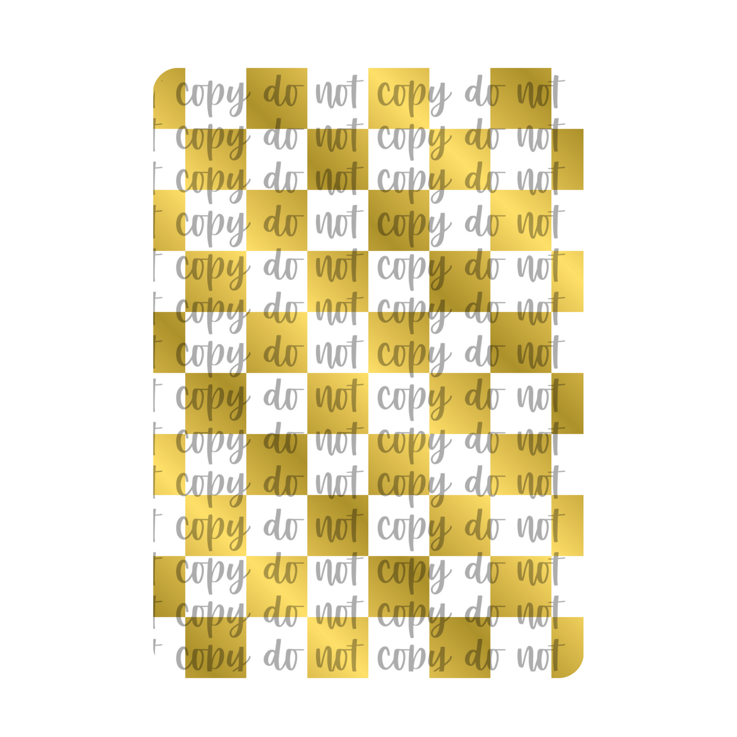 Gold Checkered Kindle Skin