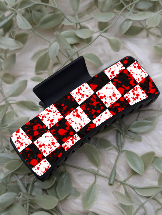Blood Splatter Claw Clip