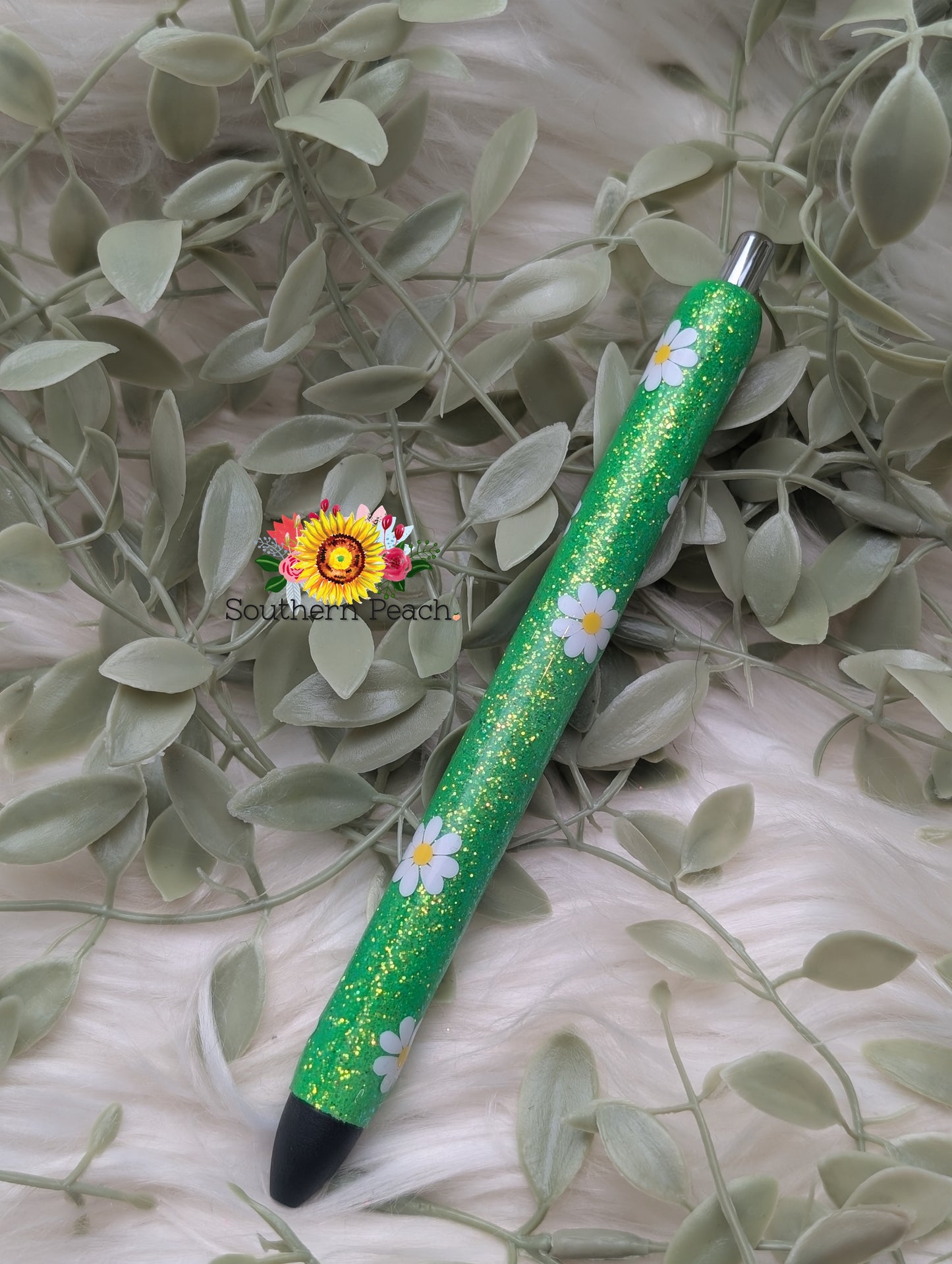 Daisy Glitter Pen - Papermate Black Ink