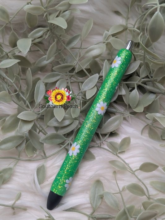 Daisy Glitter Pen - Papermate Black Ink