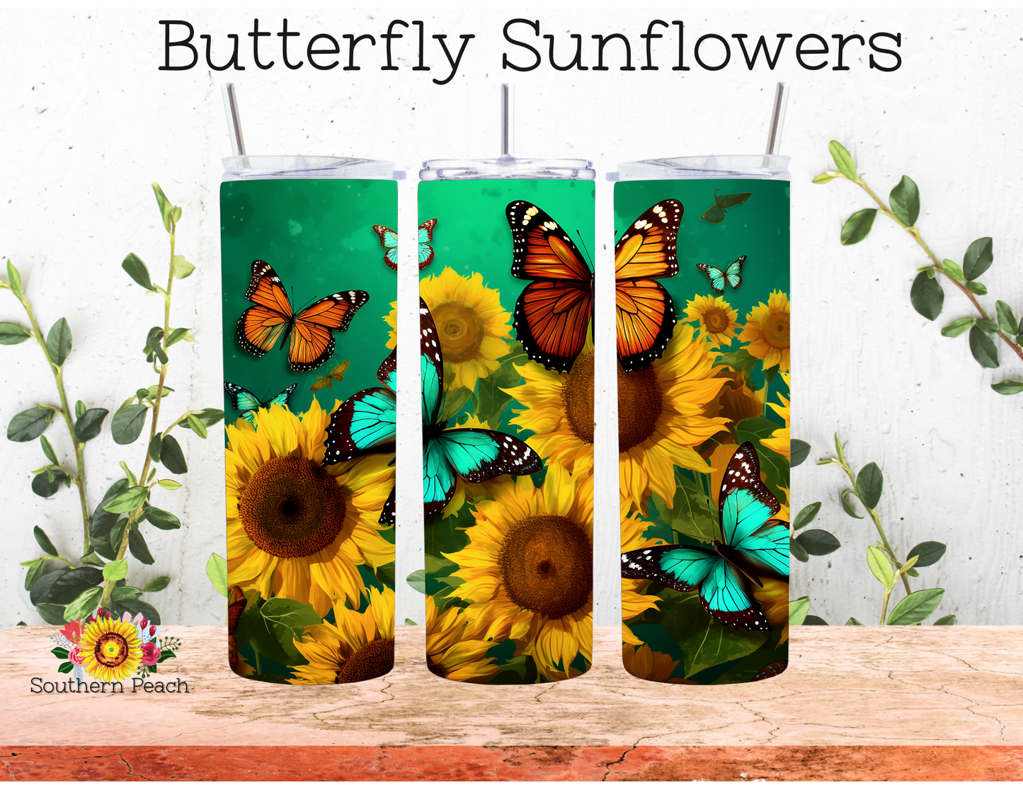 Butterfly Sunflowers