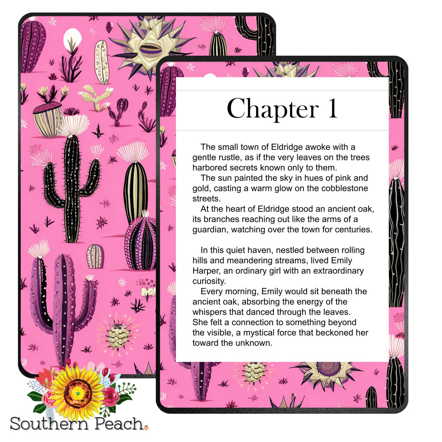 Cactus Boho Pink Kindle Skin