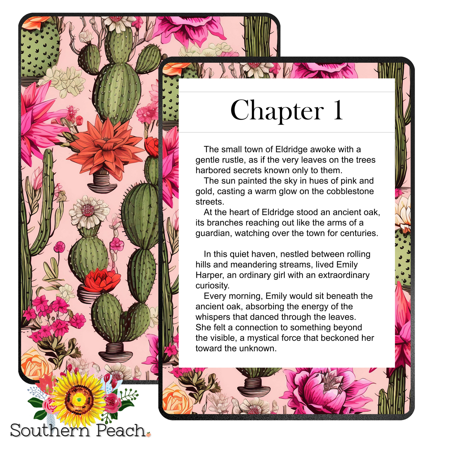 Cactus Boho Pink Kindle Skin