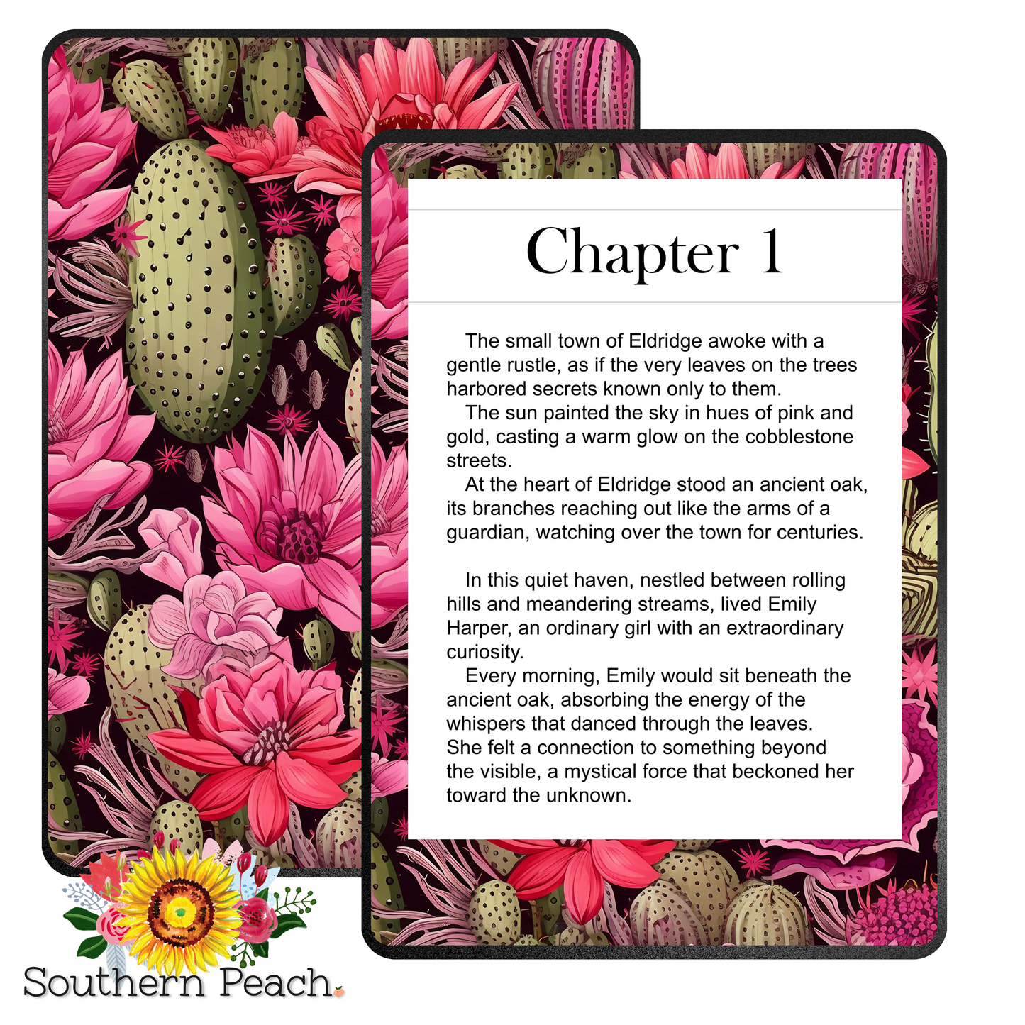 Cactus Boho Pink Kindle Skin