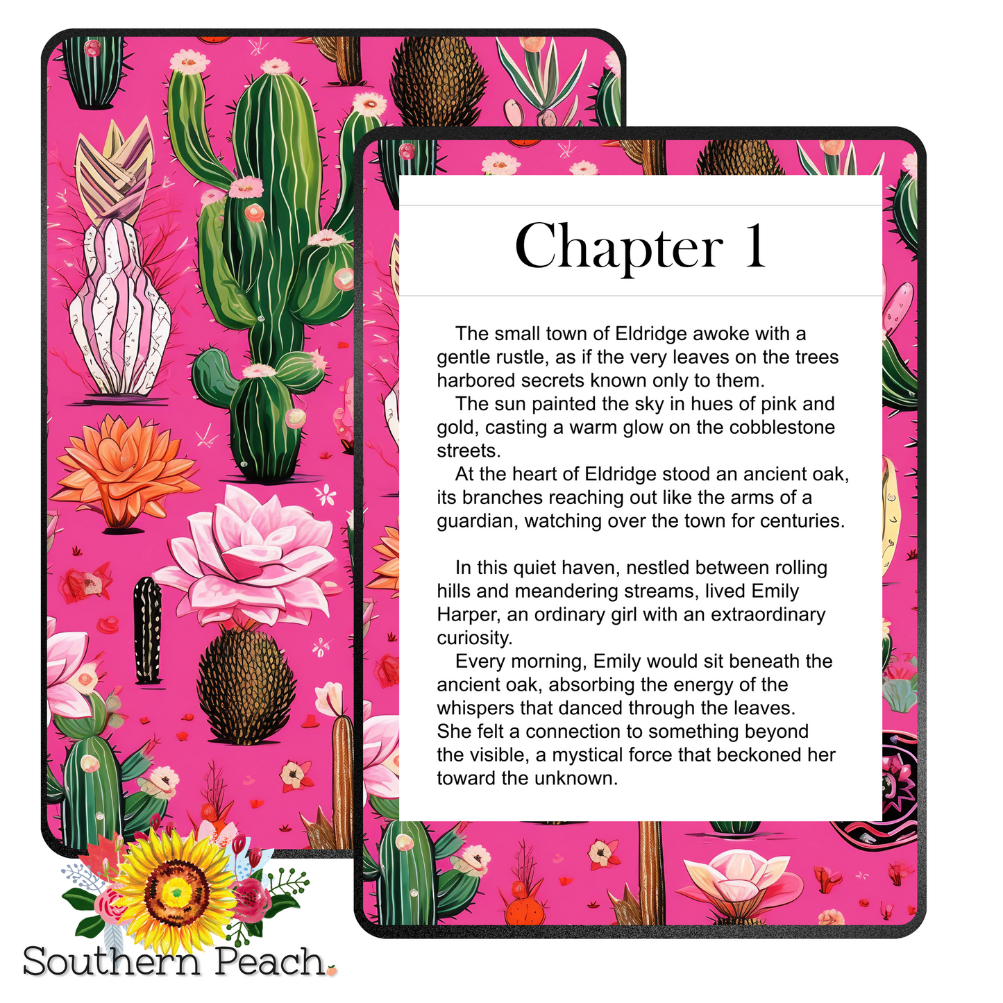 Cactus Boho Pink Kindle Skin