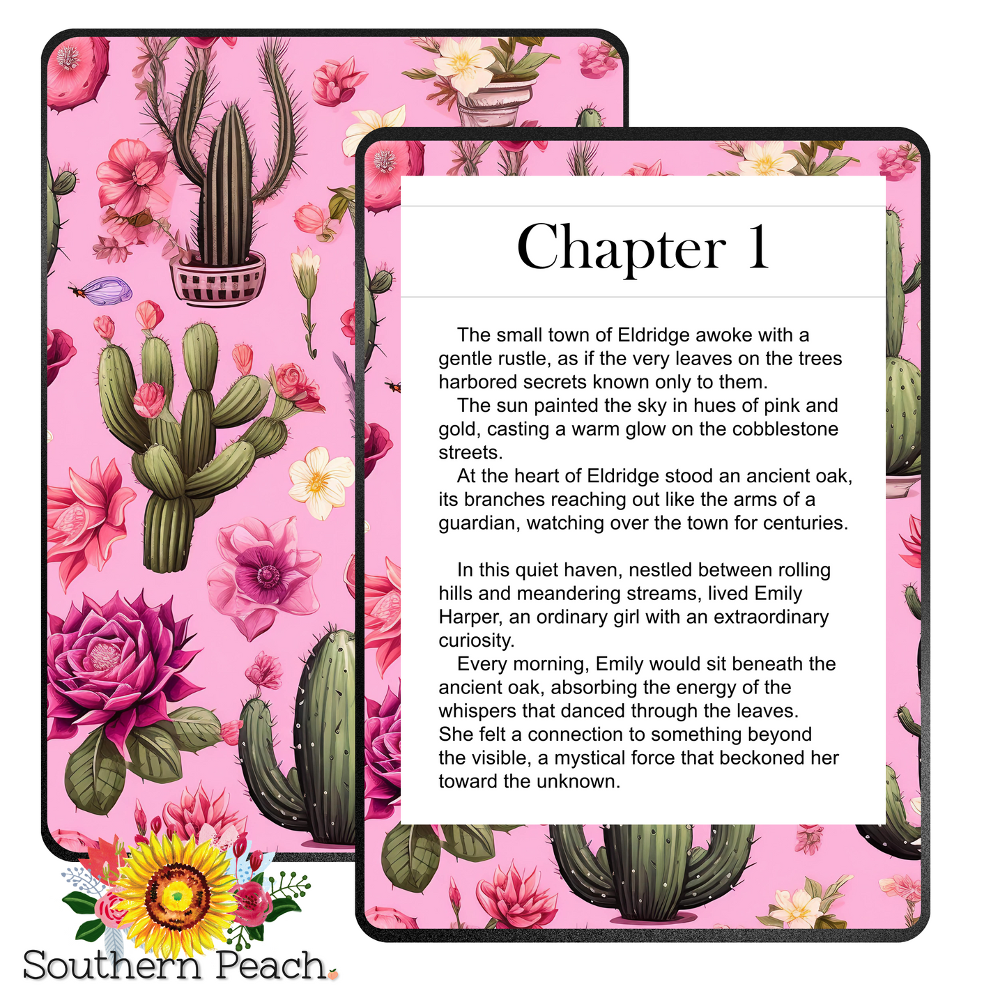 Cactus Boho Pink Kindle Skin