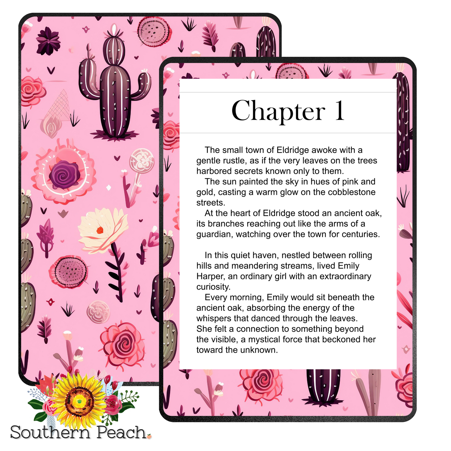 Cactus Boho Pink Kindle Skin