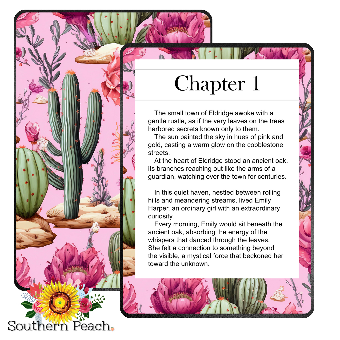 Cactus Boho Pink Kindle Skin