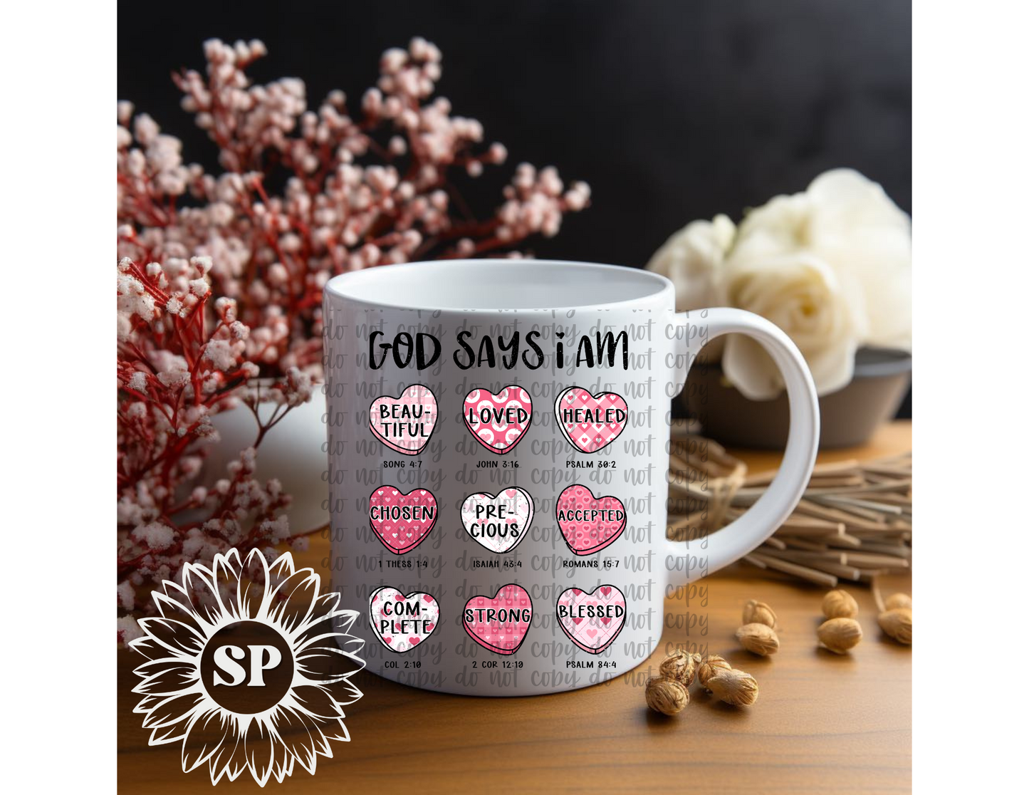 God Says I Am.. Mug - DISTRESSED