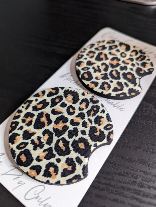 Cheetah Car Coasters - 2.75in