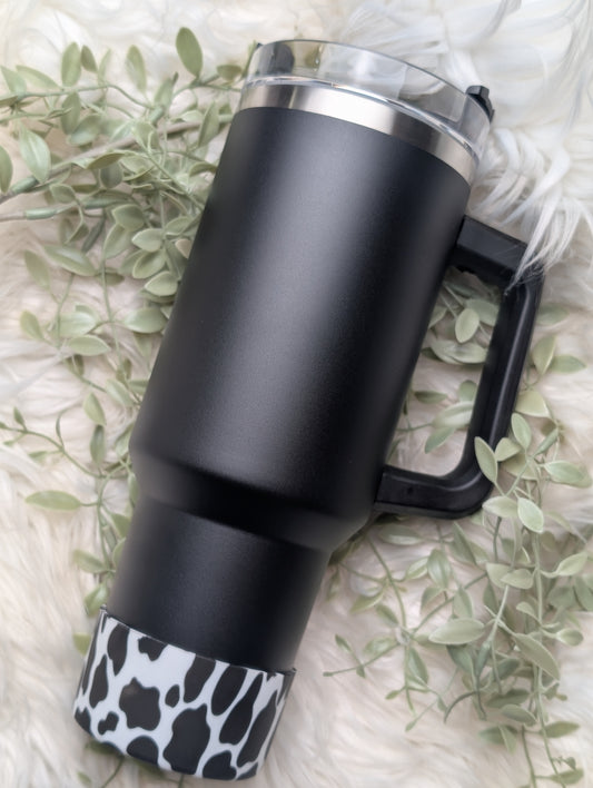 Cow Print Tumbler Boot - ONE piece