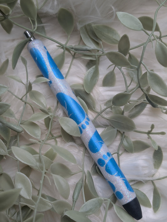 Baby Footprint Glitter Pen - Papermate Black Ink