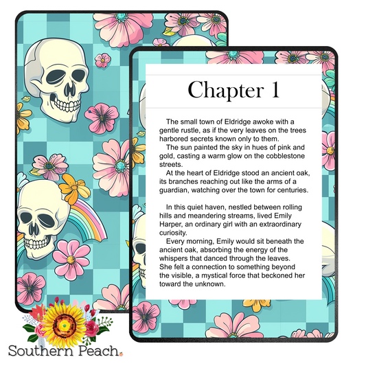 Rainbow Skull Kindle Skin