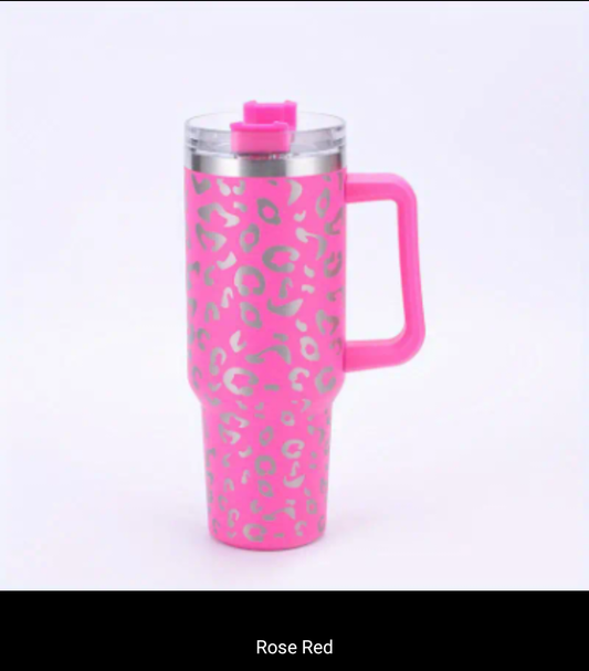 Leopard Print Stainless 40oz Dupe Cup PREORDER
