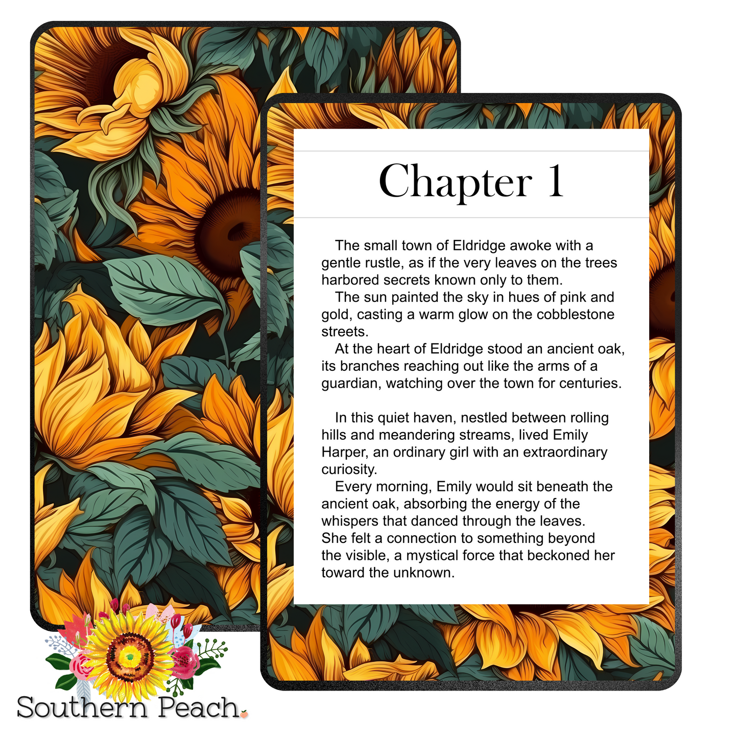 Sunflower (Blue) Kindle Skin