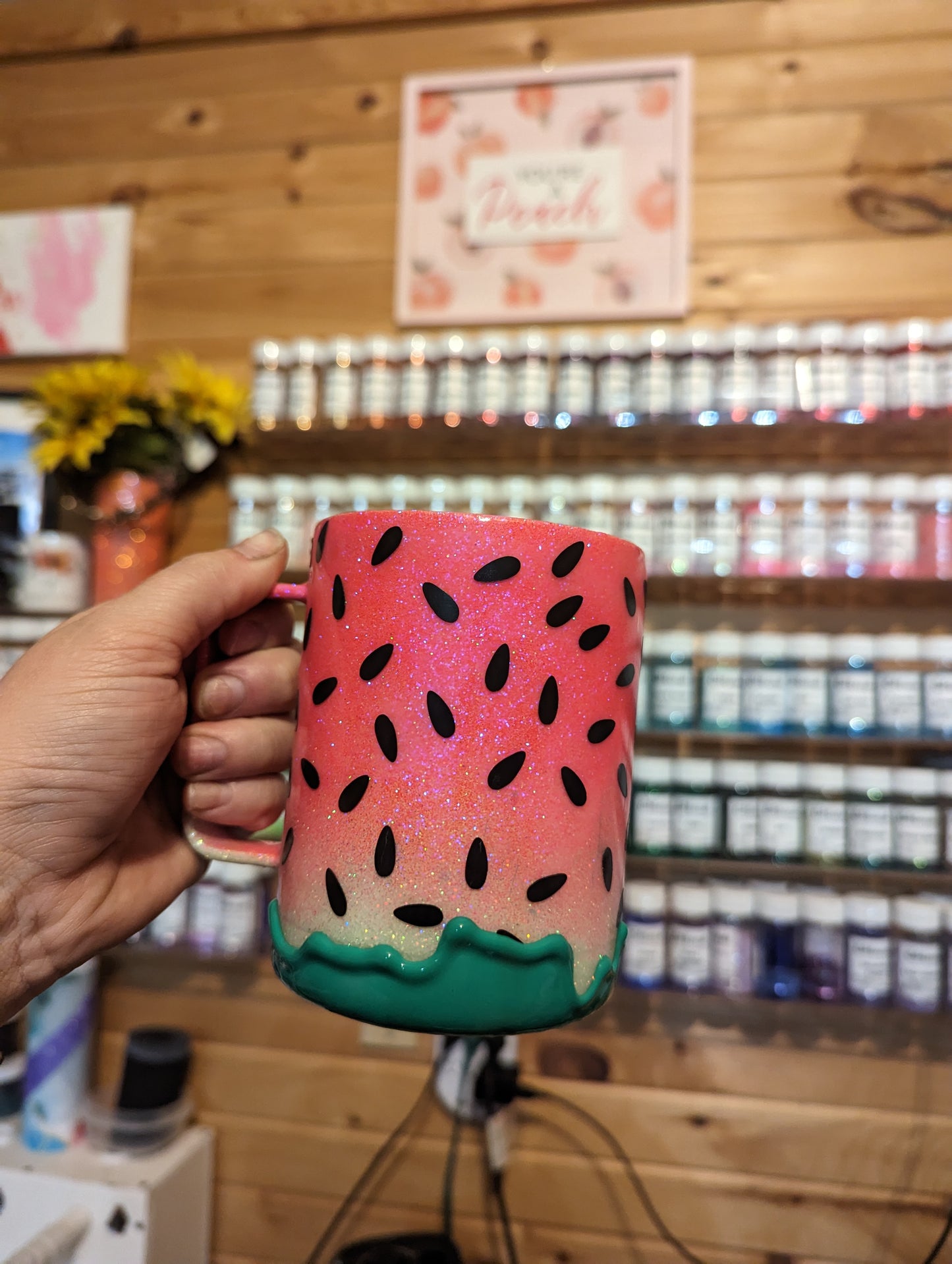 Watermelon Drip Coffee Cup