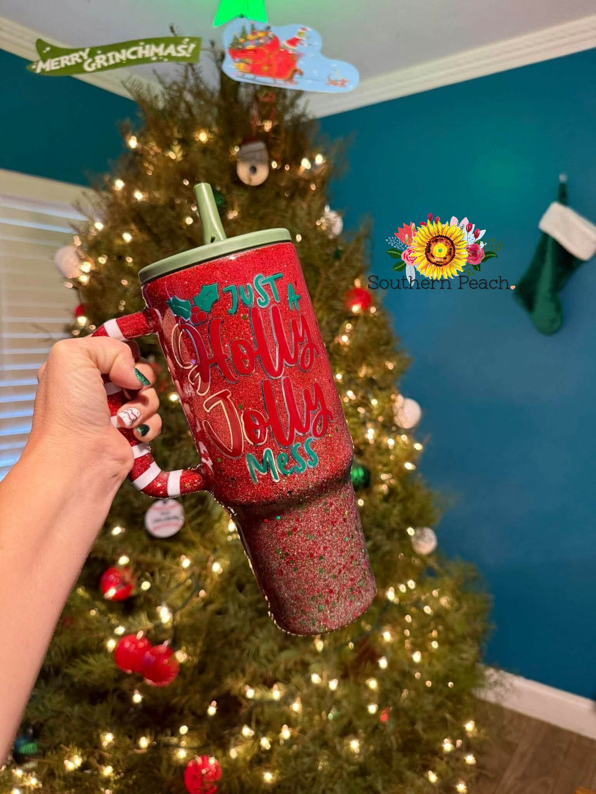 Pre-order Holly Jolly 40oz tumbler