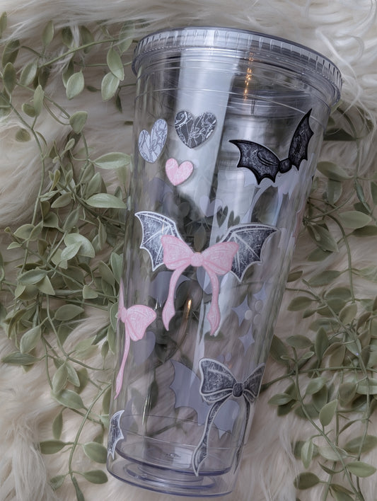 Bat Bow 32oz Acrylic Cup