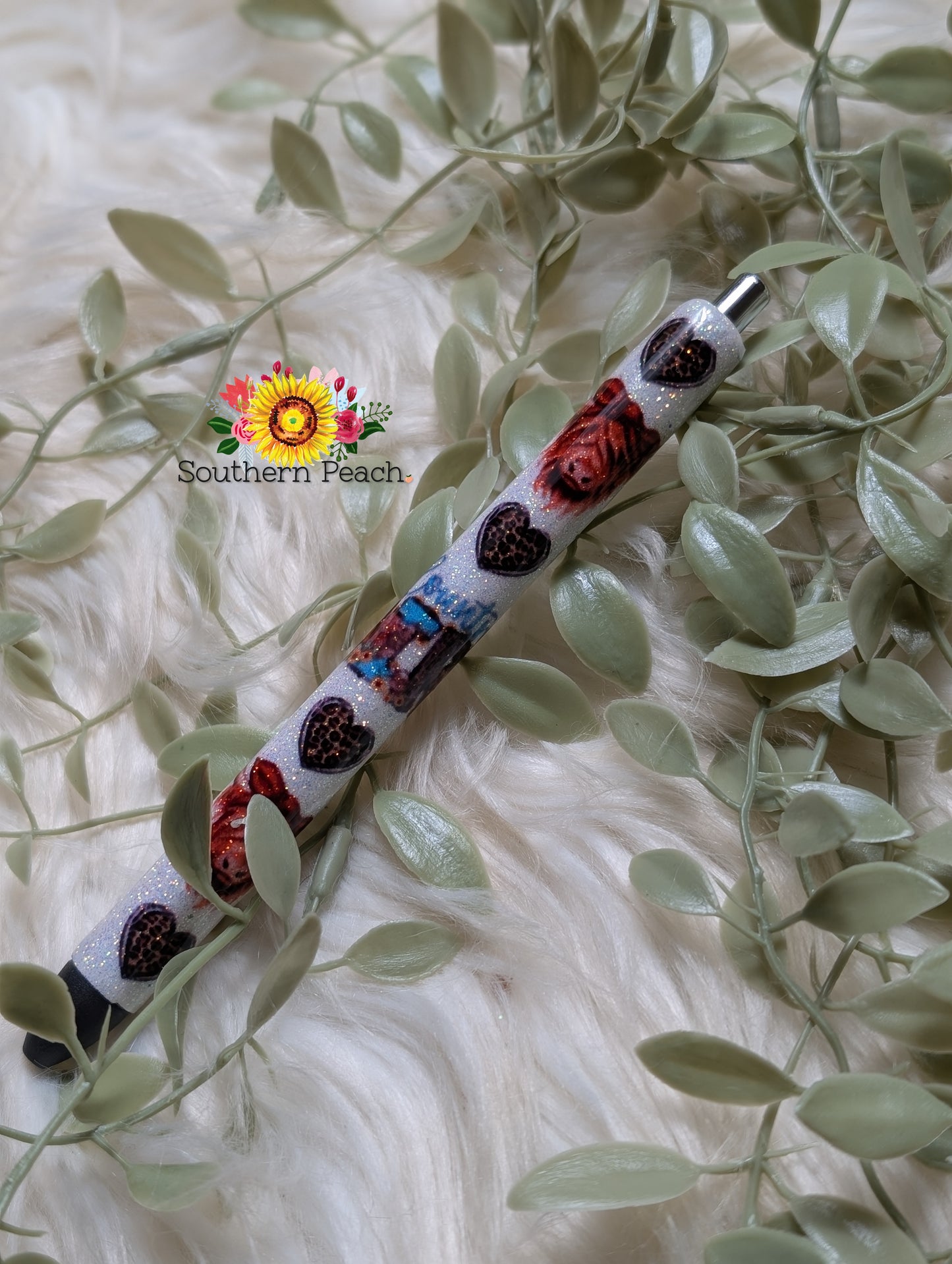 Aztec/Turquoise Highland Cow Pen