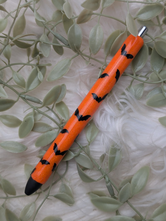 Bat Glitter Pen - Papermate Black Ink