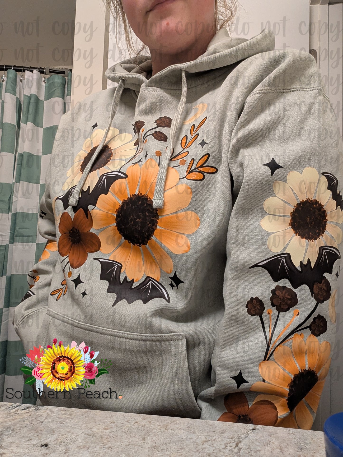 Floral Spooky Hoodie
