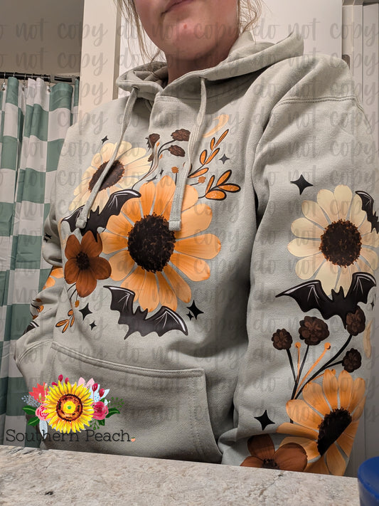 Floral Spooky Hoodie