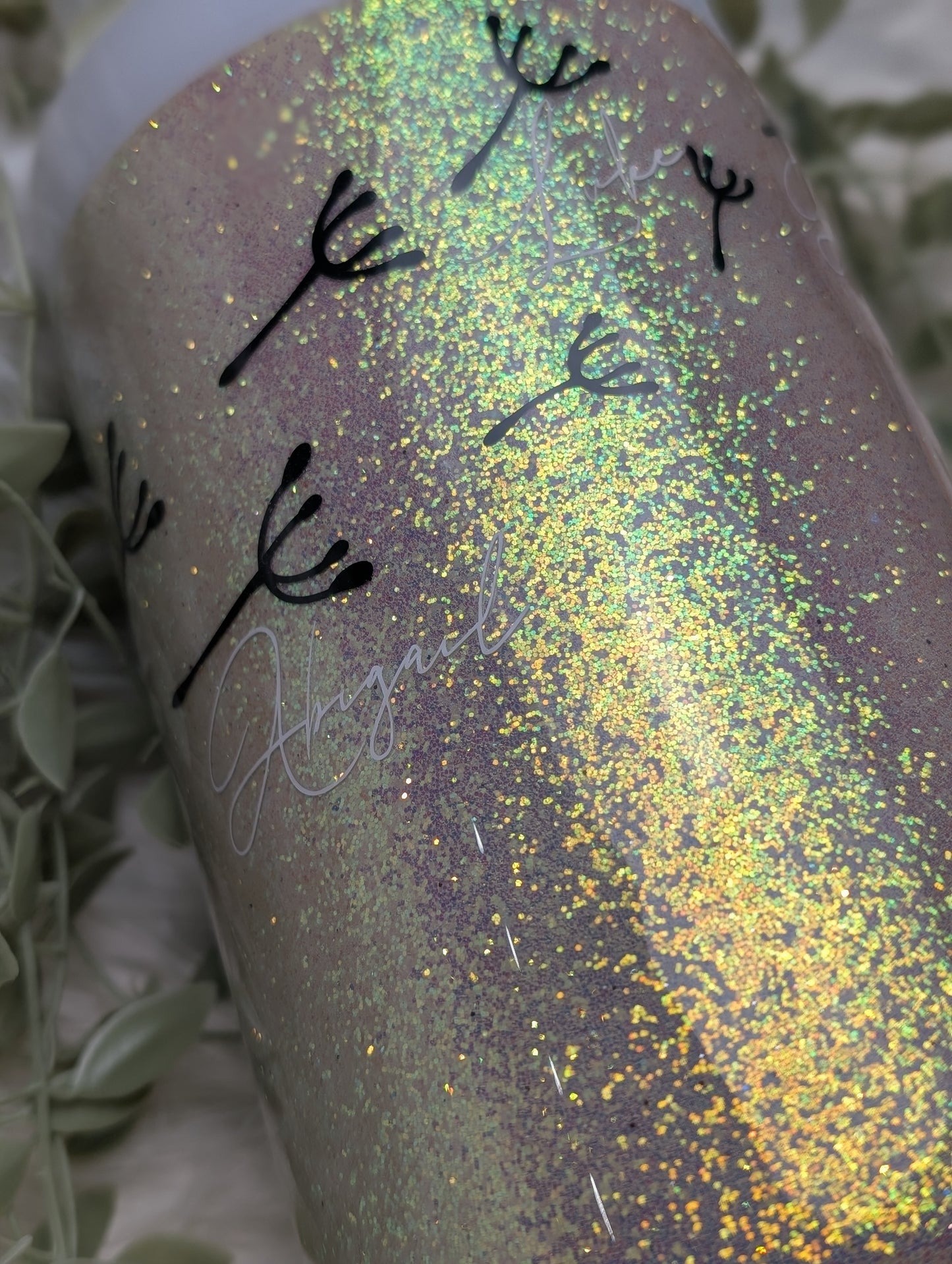 Authentic Stanley Dandelion Glitter Tumbler