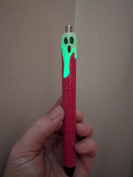 Ghosty Glow Glitter Pen - Papermate Black Ink