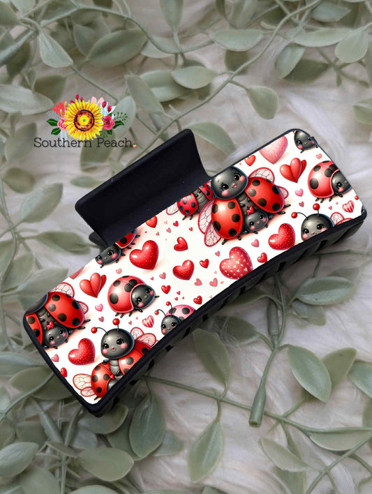 Lady Bug Claw Clip