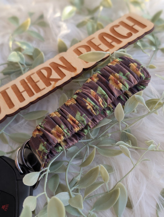 Western Sunflower Scrunchie Keychain