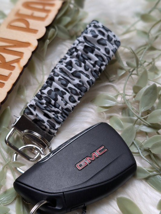 Leopard Scrunchie Keychain