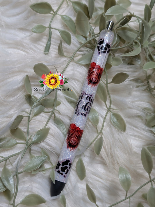 Heart Highland Cow Pen