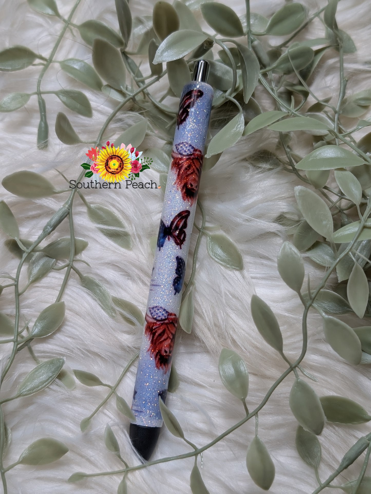 Patriotic Highland Cow Pen