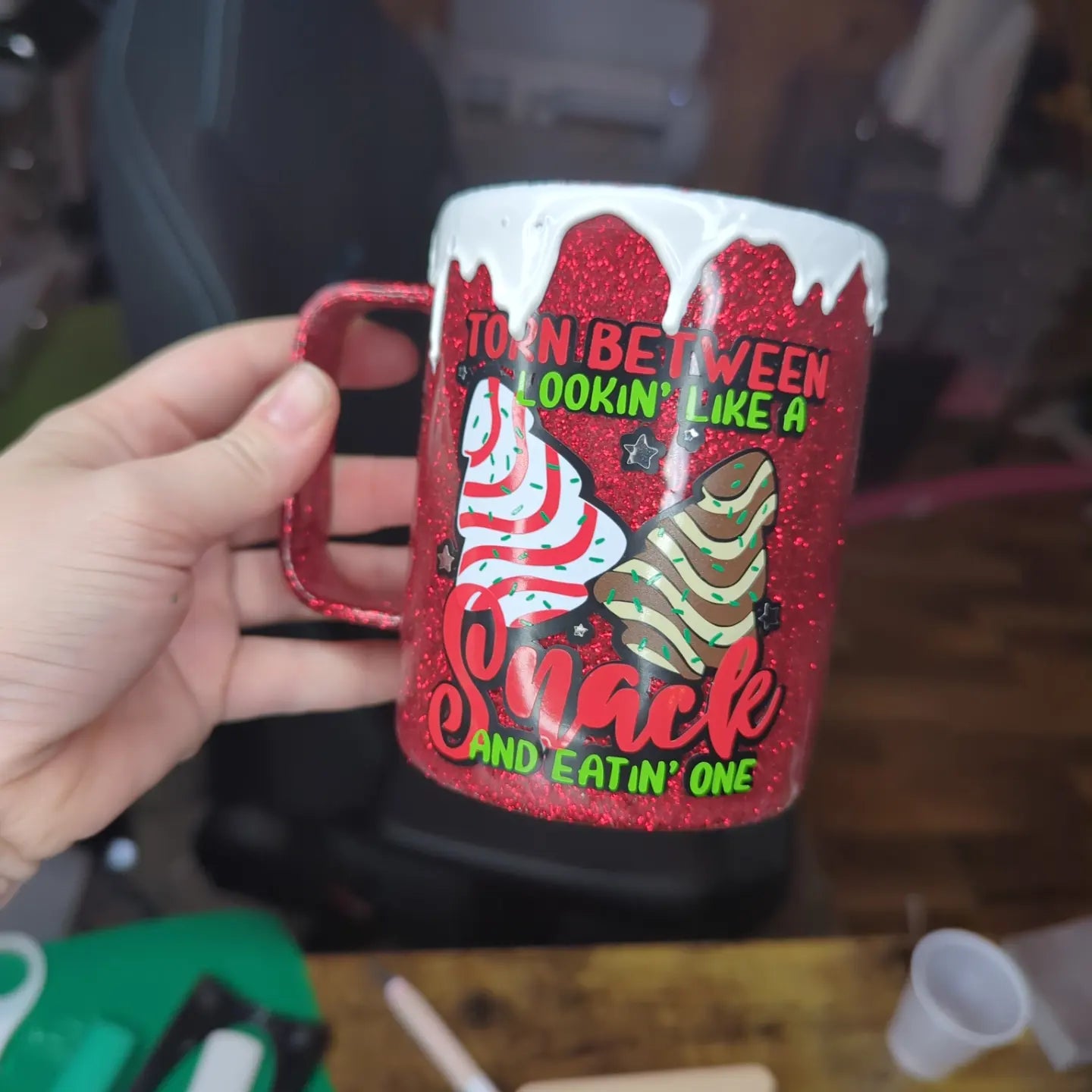 Christmas Tree Cake Coffee Cup