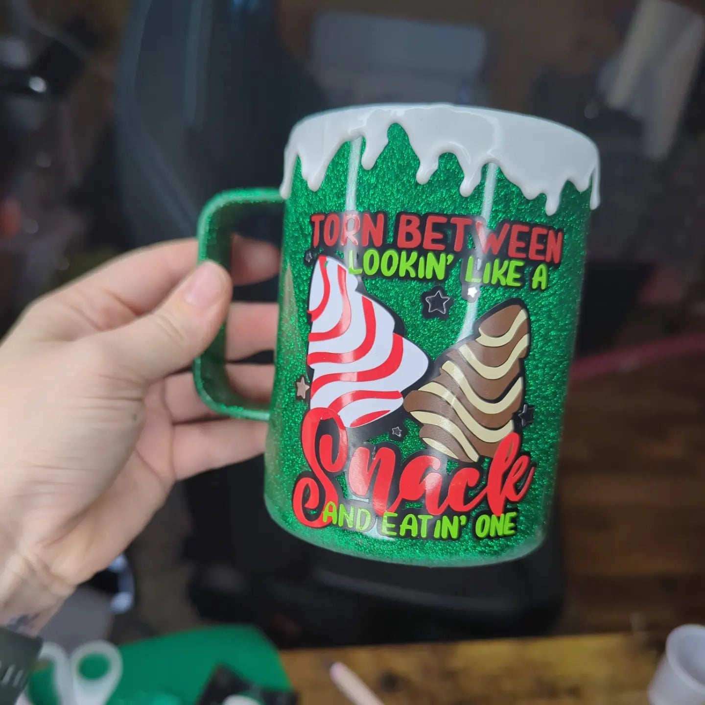 Christmas Tree Cake Coffee Cup
